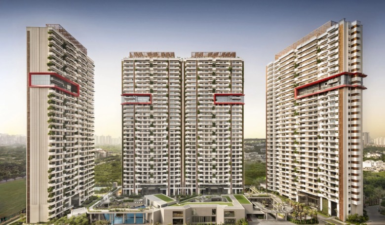 Premium 4 and 5 BHK apartments at County 107 Noida by County Group