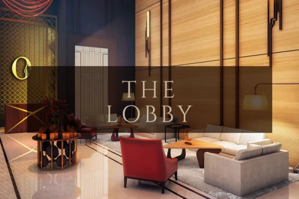 Grand lobby entrance at County 107